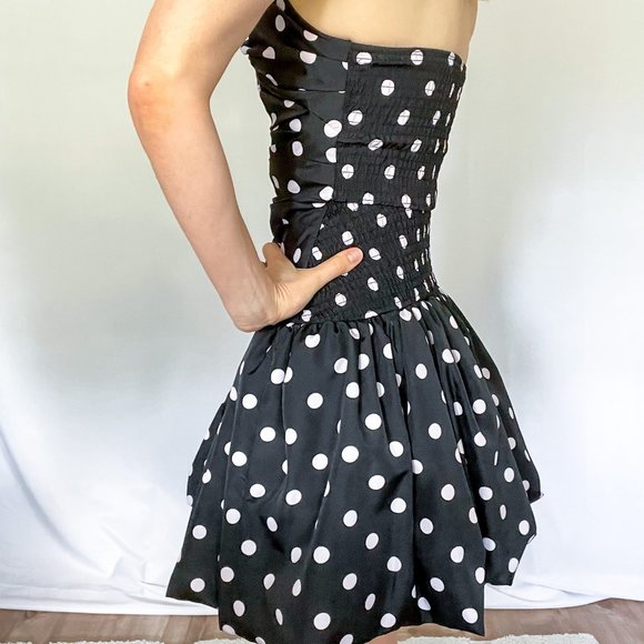 Robe Luella à Pois Noirs, Taille 38, Style Mini - Portée Par Cameron Diaz, Occasion Très Bon état